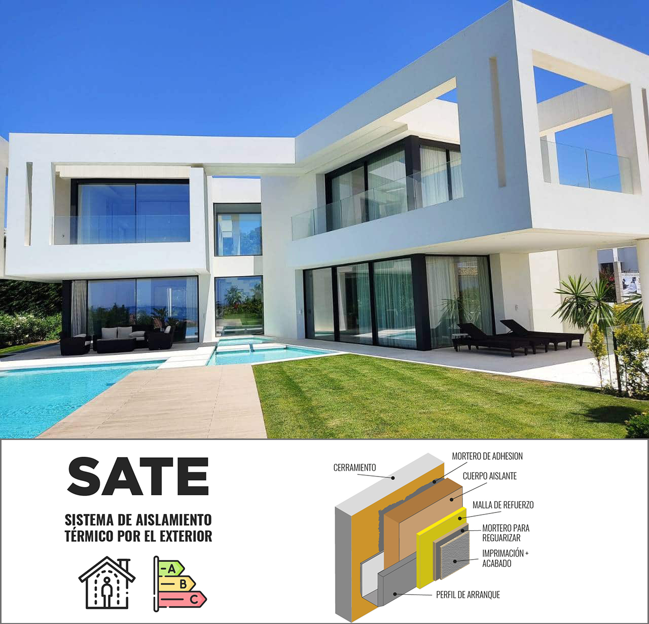 aislamiento térmico Sate en vivienda